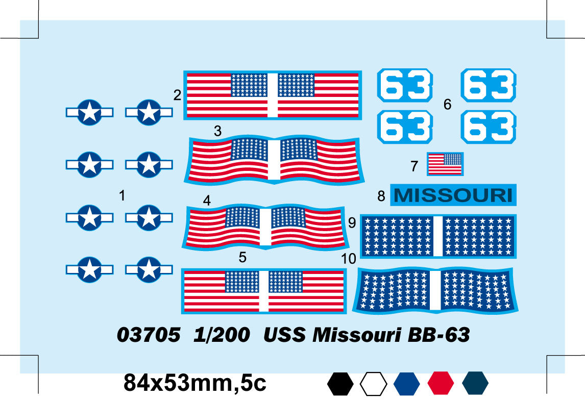 1/200 USS Missouri BB63 - Hobby Sense