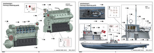 1/48 DKM U-Boat Type VIIC U-552, Full interior kit - Hobby Sense