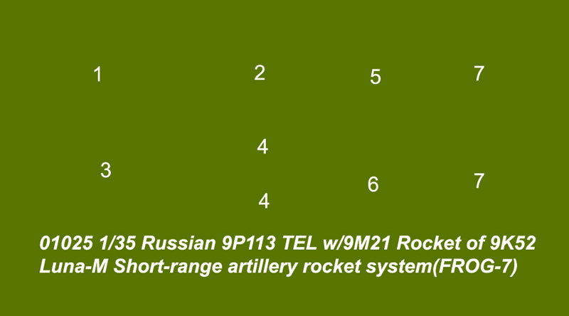 1/35 Russian 9P113 TEL with 9M21 Rocket of 9K52 Luna-M Short Range Artillery Rocket System - Hobby Sense