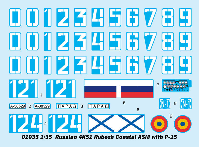 1/35 Russian 4K51 Rubezh Coastal ASM with P-15 - Hobby Sense
