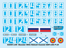 1/35 Russian 4K51 Rubezh Coastal ASM with P-15 - Hobby Sense