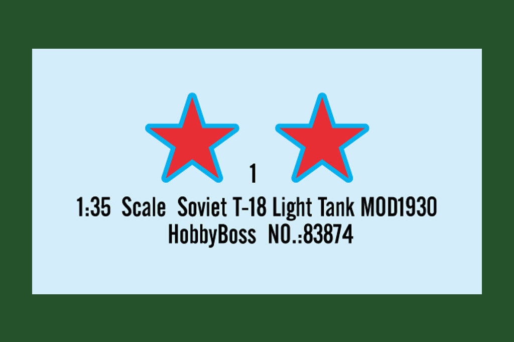 1/35 Soviet T-18 Light Tank Mod 1930 - Hobby Sense
