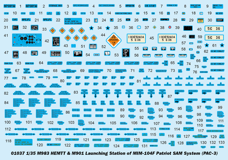1/35 M983 HEMTT&M901 Launching Station of MIM-104F0 Patriot SAM System (PAC-3) - Hobby Sense