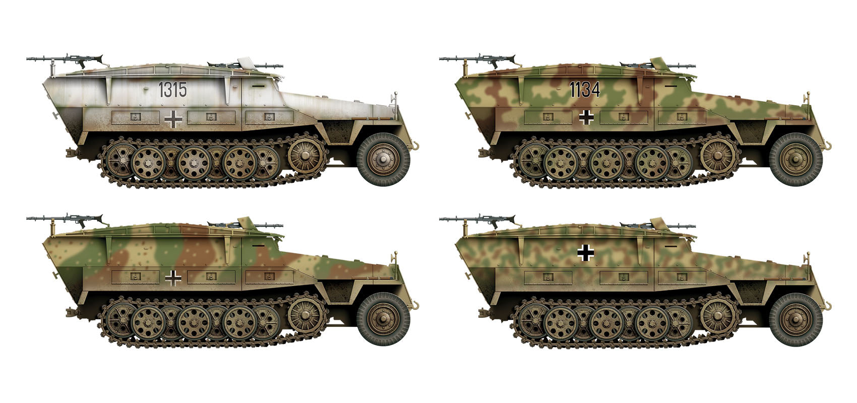 1/35 Mtl.Pi.Pzwg. Sd.Kfz.251/7 Ausf.D (2 in 1) - Hobby Sense