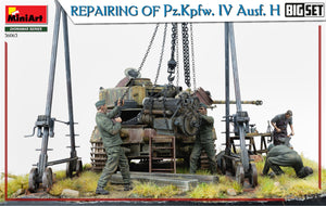 1/35 Repairing Of Pz.Kpfw. IV Ausf. H. Big Set - Hobby Sense