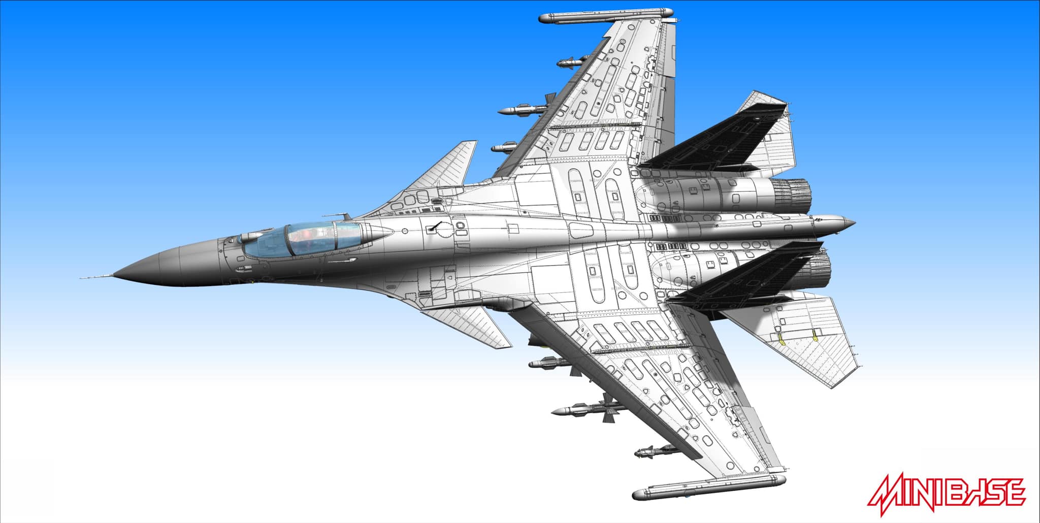 1/48 SU33 Flanker D, Russian Navy Carrier-Borne Fighter Aircraft