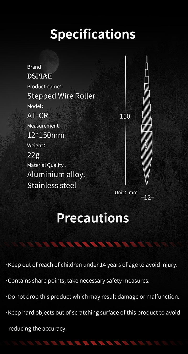 Aluminium Alloy Stepped Wire & Photo Etch Roller - Hobby Sense