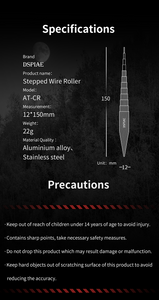 Aluminium Alloy Stepped Wire & Photo Etch Roller - Hobby Sense