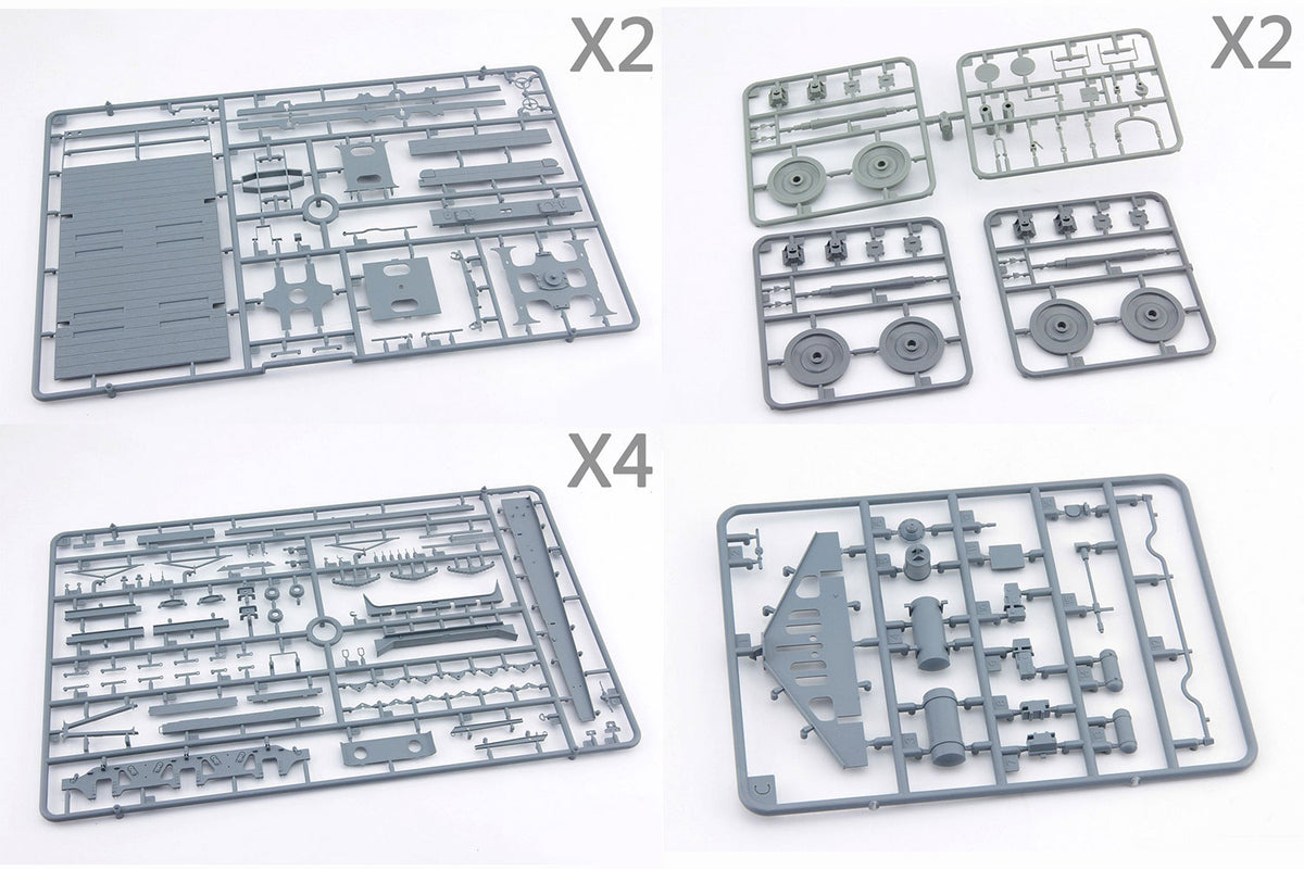 1/35 Genuine SSyms German Railway Schwerer Plattformwagen 6-Axle 80ton (Precision Pro Edition) - Super Value Edition - Hobby Sense
