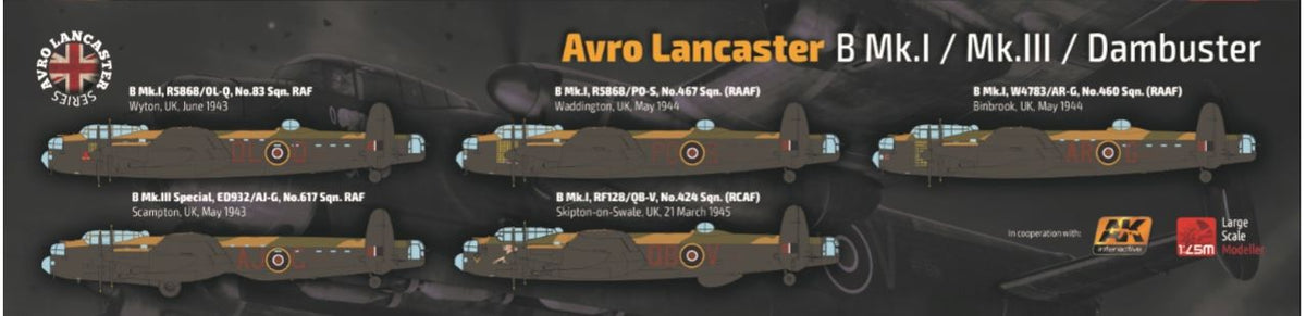 1/32 Avro Lancaster B Mk.I/Mk.III/Dambuster, RCAF - Hobby Sense
