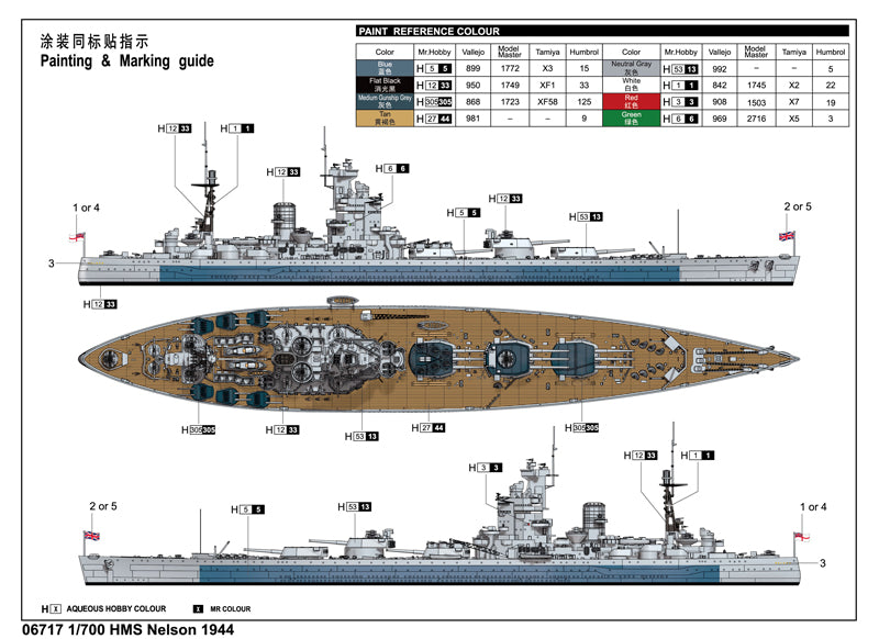 1/700 HMS Nelson 1944 - Hobby Sense