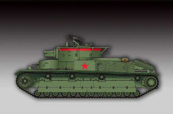 1/72 Soviet T-28 Medium Tank (Welded) - Hobby Sense
