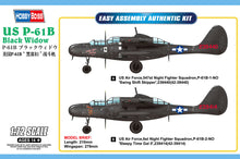 1/72 US P61B Black Widow, Easy Kit - Hobby Sense