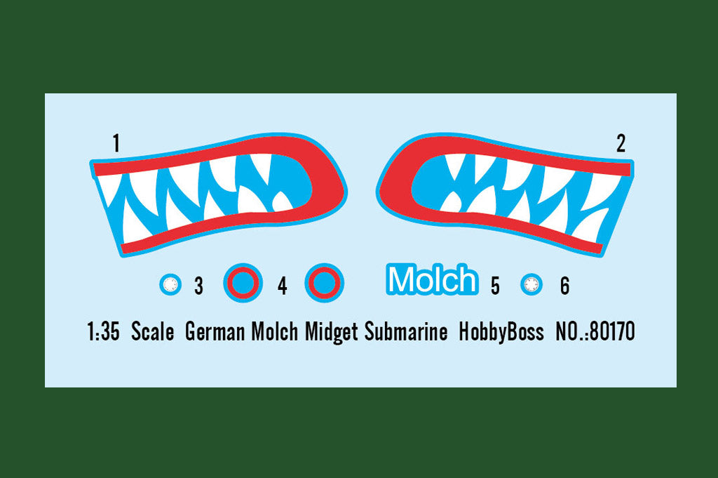 1/35 German Molch Midget Submarine - Hobby Sense