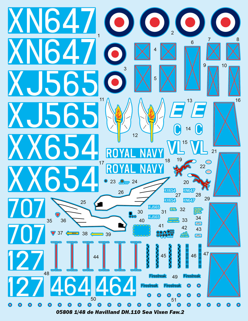 1/48 De Havilland DH.110 Sea Vixen Faw.2 - Hobby Sense
