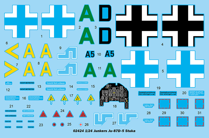 1/24 Junkers Ju87D-5 Stuka - Hobby Sense