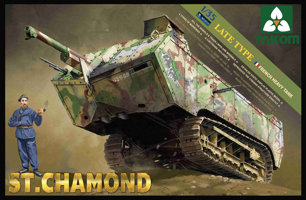 1/35 St. Chamond Late French Heavy Tank Late Type - Hobby Sense