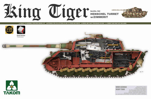 1/35 King Tiger Sd.Kfz.182 Henschel Turret w/Zimmerit - Hobby Sense