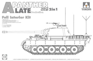 1/35 Panther Tank Late Production, 2 in 1 Sd.Kfz 171 Sd.Kfz. 267, Full Interior Kit - Hobby Sense