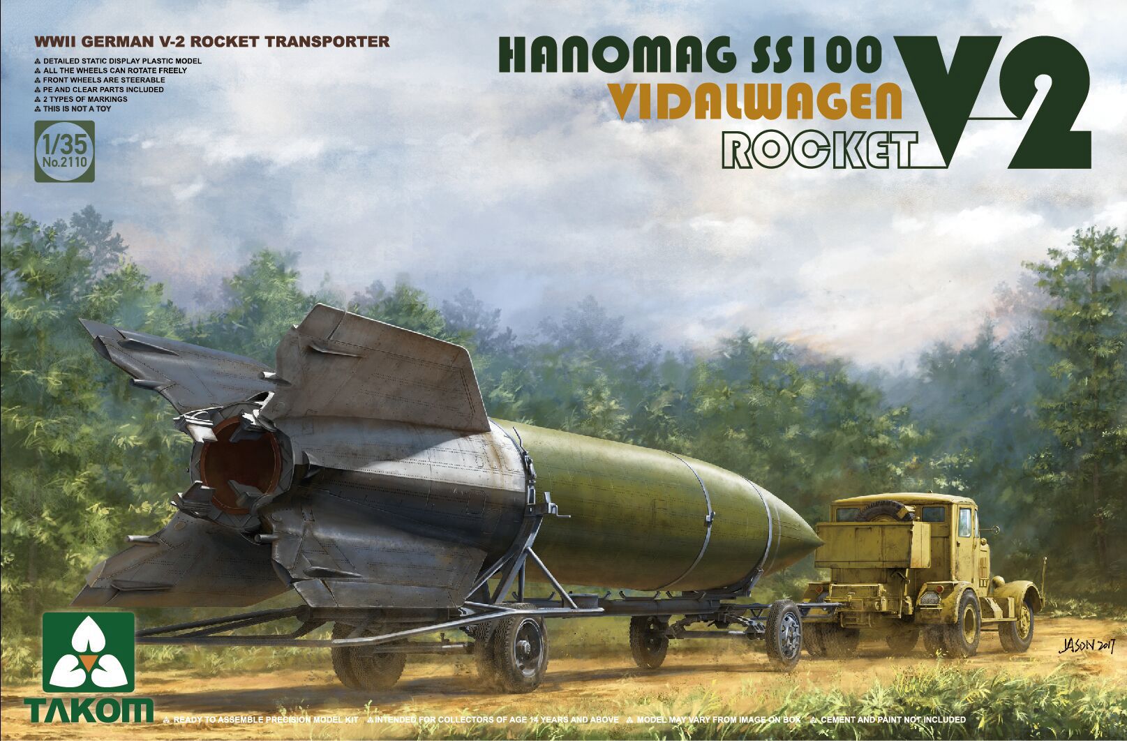 1/35 V-2 Rocket Mellerwagen Hanomag SS100 WWII German Rocket Transporter - Hobby Sense