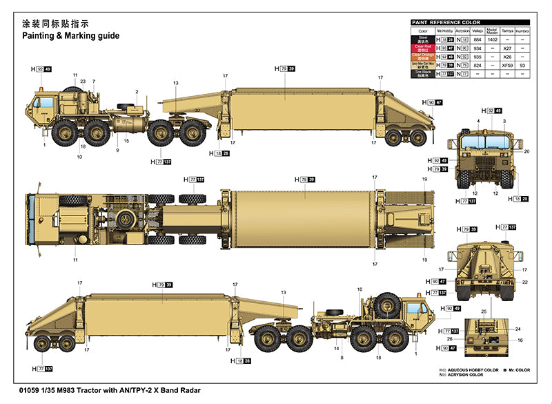 1/35 M983 Tractor with AN/TPY-2 X Band Radar - Hobby Sense