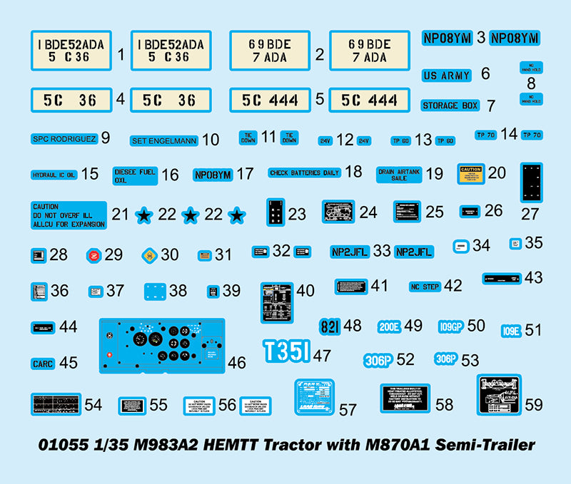 1/35 M983A2 HEMTT Tractor with M870A1 Semi-Trailer - Hobby Sense