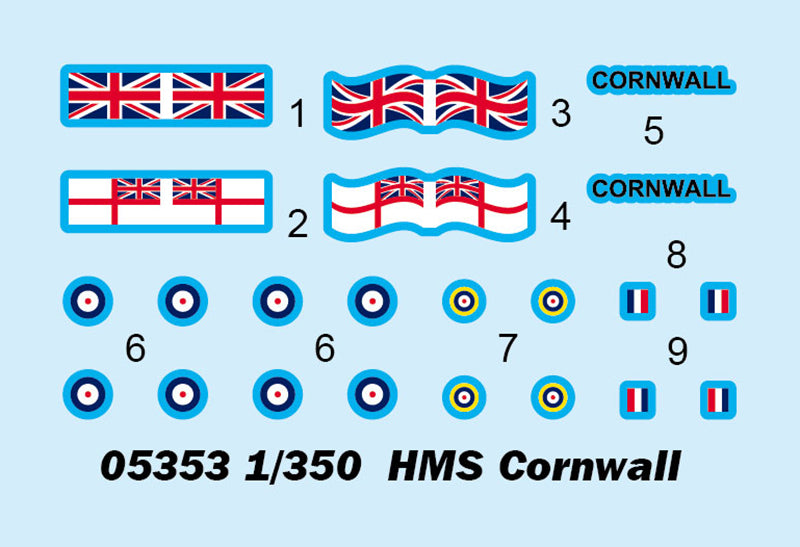 1/350 HMS Cornwall - Hobby Sense