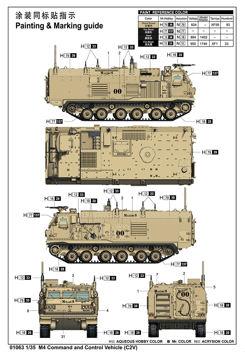 1/35 M4 Command and Control Vehicle (C2V) - Hobby Sense