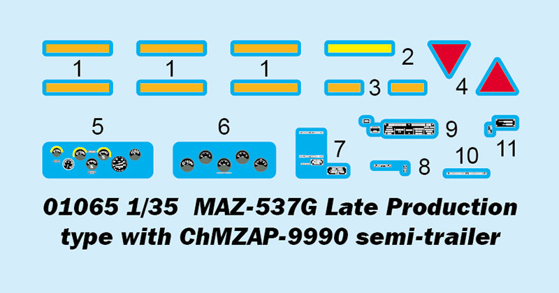 1/35 MAZ 537G Late Production type with ChMZAP-9990 Semi Trailer - Hobby Sense