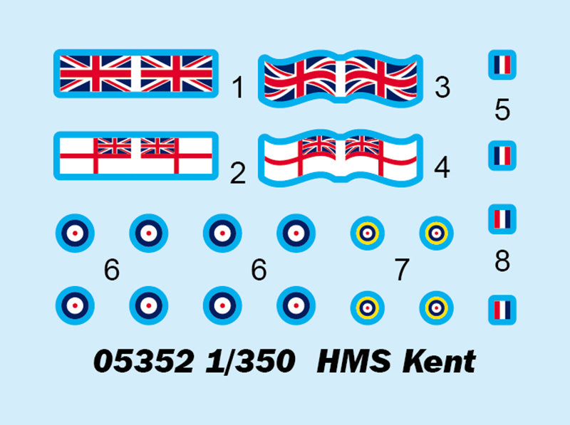 1/350 HMS Kent - Hobby Sense