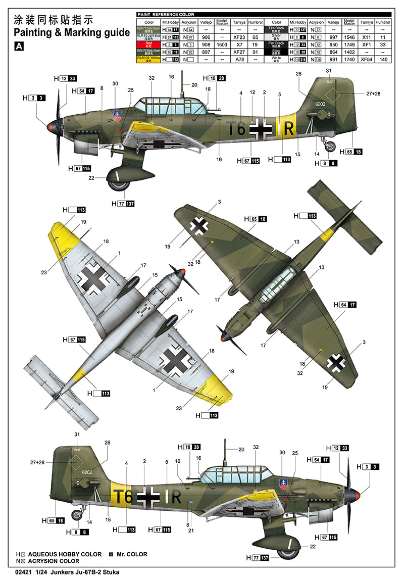 1/24 Junkers Ju87B-2 Stuka - Hobby Sense