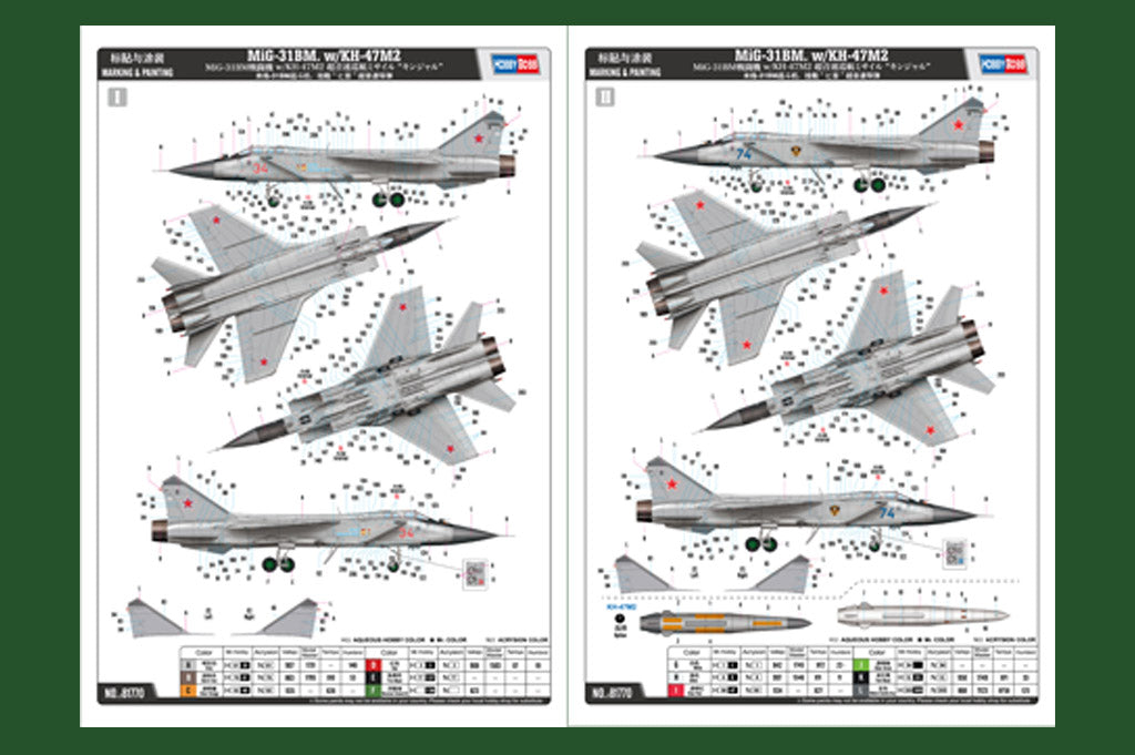 1/48 MiG 31BM w/KH-47M2 - Hobby Sense