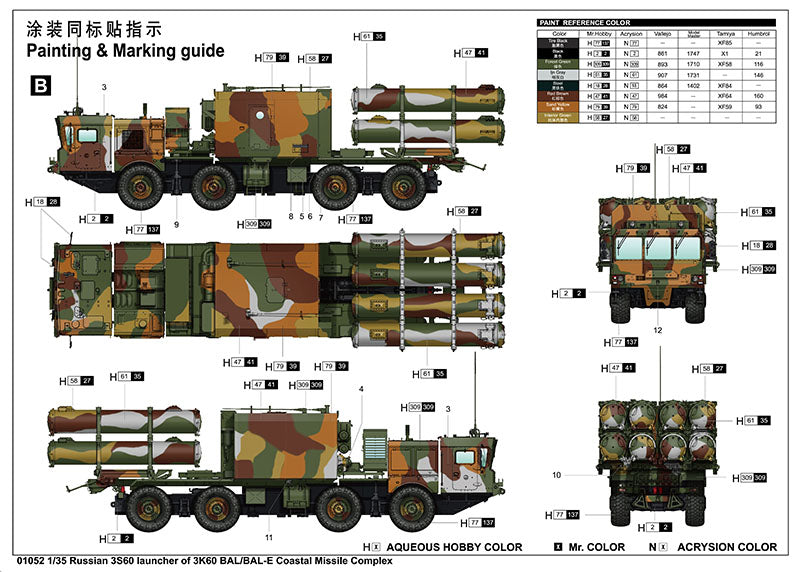 1/35 Russian SSC-6/3K60 BAL-E Defence System - Hobby Sense