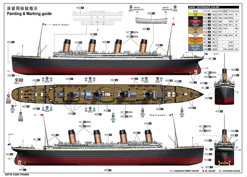 1/200 Titanic with LED - Hobby Sense