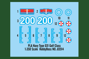 1/350 PLA Navy Type 031 Golf Class - Hobby Sense