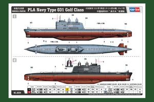 1/350 PLA Navy Type 031 Golf Class - Hobby Sense