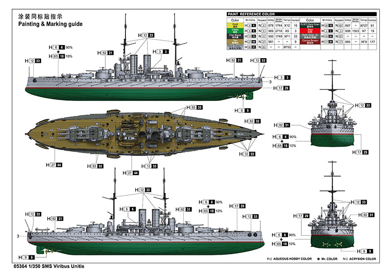 1/350 SMS Viribus Unitis - Hobby Sense