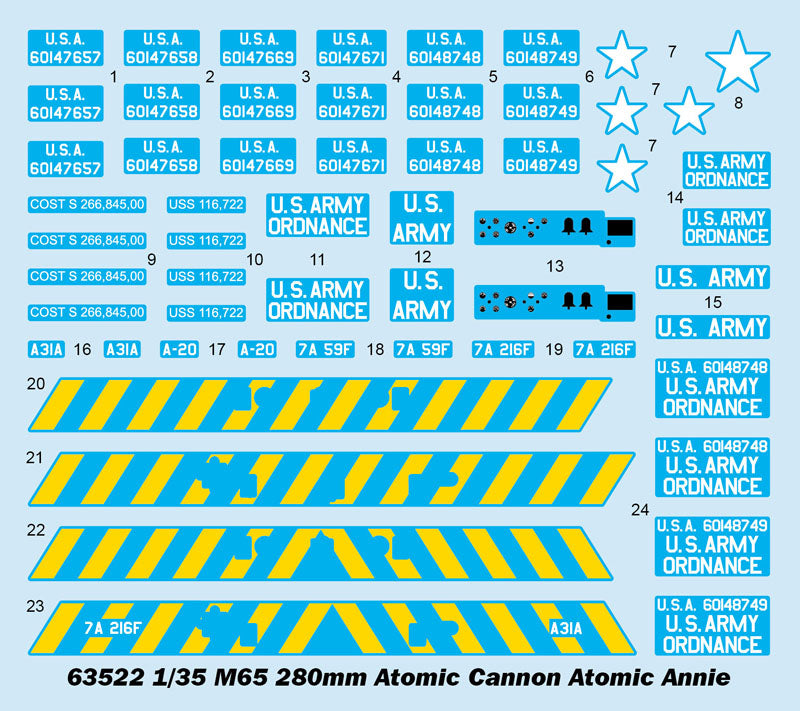 1/35 M65 280mm Atomic Cannon Atomic Annie - Hobby Sense