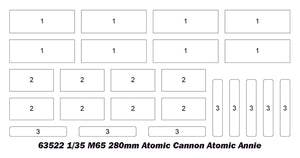 1/35 M65 280mm Atomic Cannon Atomic Annie - Hobby Sense