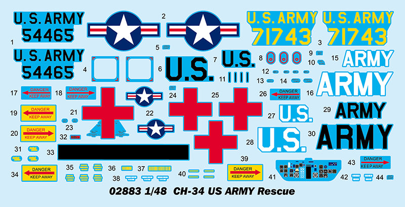 1/48 CH-34 US ARMY Rescue, Re-Edition - Hobby Sense