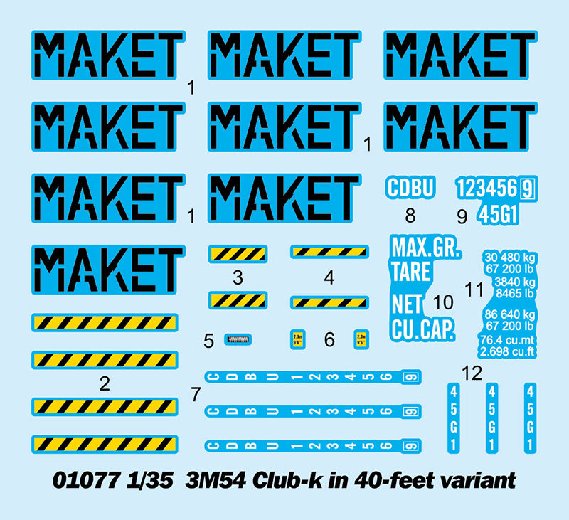 1/35 3M54 Club-k in 40 feet Variant - Hobby Sense