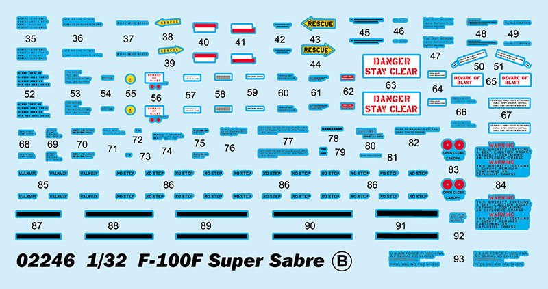 1/32 F-100F Super Sabre - Hobby Sense