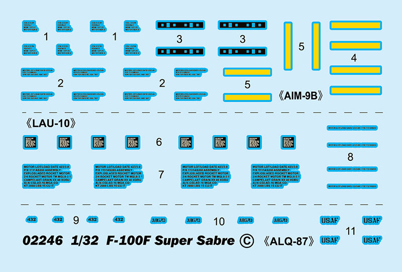 1/32 F-100F Super Sabre - Hobby Sense
