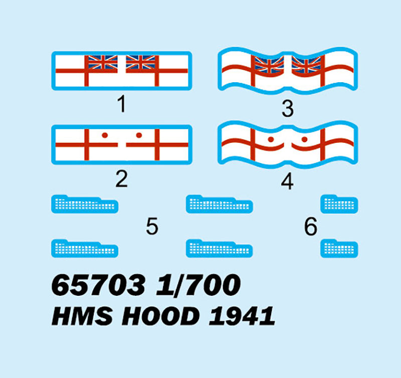 1/700 HMS Hood 1941, Top Grade Model Kit - Hobby Sense