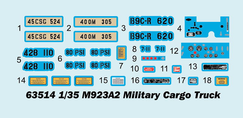 1/35 M923A2 Military Cargo Truck - Hobby Sense