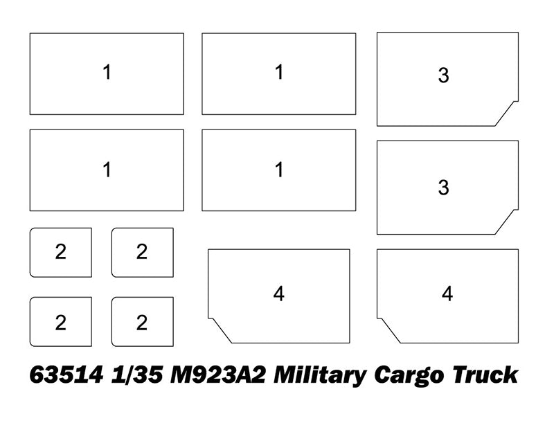 1/35 M923A2 Military Cargo Truck - Hobby Sense