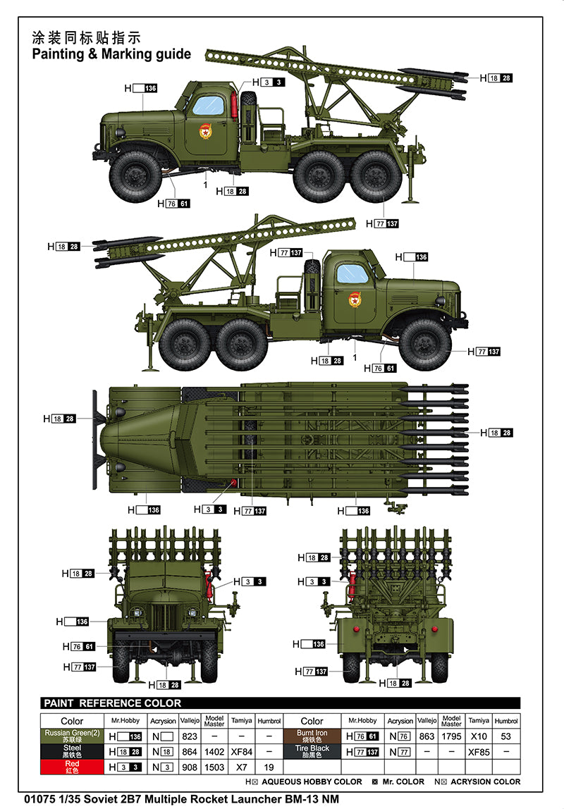 1/35 Soviet 2B7 Multiple Rocket Launcher BM-13 NM - Hobby Sense