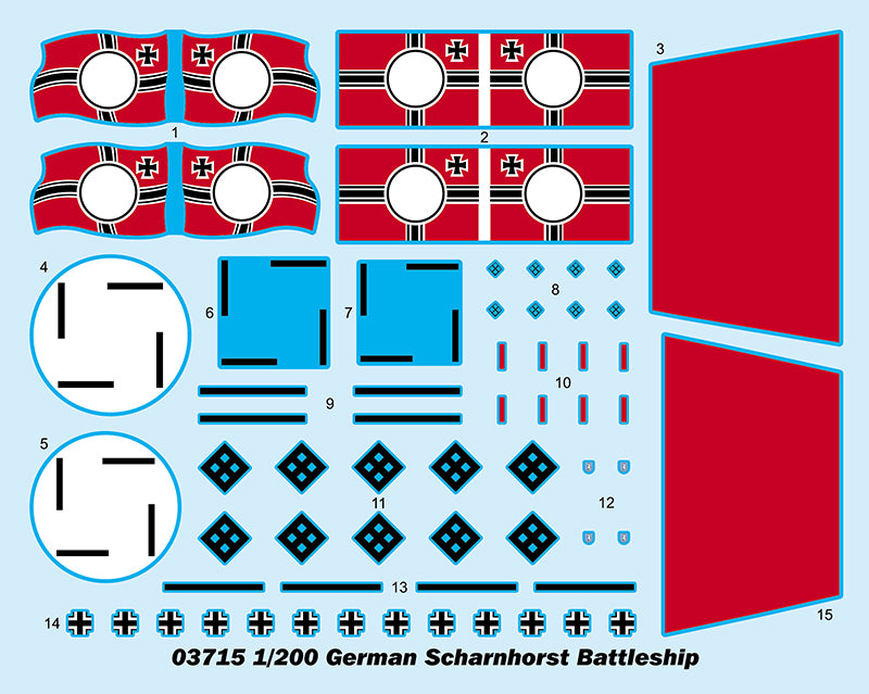 1/200 German Battleship Scharnhorst - Hobby Sense