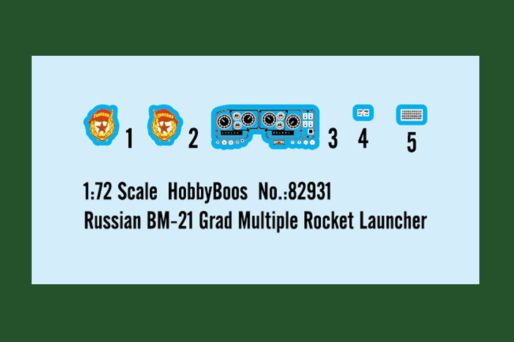 1/72 Russian BM-21 Grad Multiple Rocket Launcher - Hobby Sense