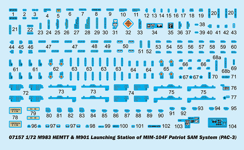 1/72 M983 HEMTT & M901 Launching Station of MIM-104F Patriot SAM System (PAC-3) - Hobby Sense